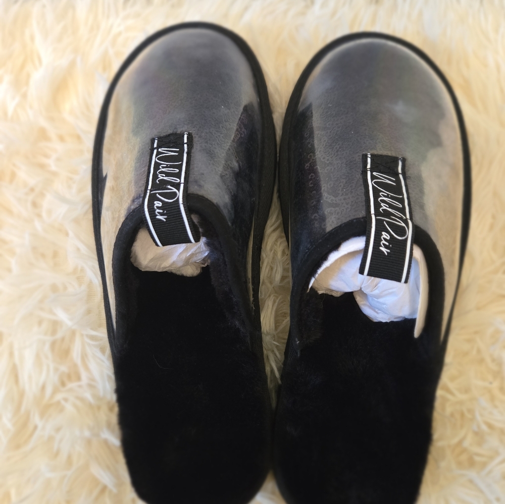 Wild Pair Womens Portiaa Faux Fur Slip On Slide Slippers Size 7 NIB - Picture 5 of 10